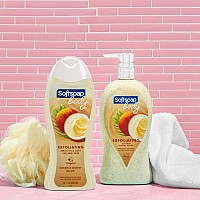 Softsoap Body Wash Pump, Coconut Butter Scrub, Exfoliating Body Wash, 32 Ounce