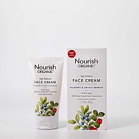 Nourish Organic | Age Defense Face Cream - Bilberry & Arctic Berries | GMO-Free, Cruelty Free, Fragrance Free (1.7oz)