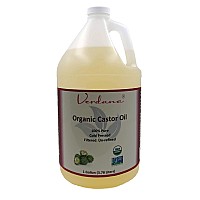 Verdana Organic Castor Oil - USDA Certified Organic - Cold Pressed, Unrefined, 100% Pure and Hexane Free - 16 Fl Oz
