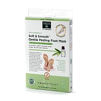 Earth Therapeutics Soft & Smooth Gentle Peeling Foot Mask - 2 Pairs