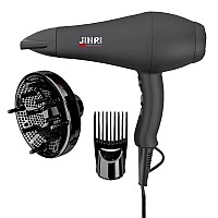 Mybaobei1875W Professional Salon Hair Dryer Ionic Infrared Blow Hair Dryer with Diffuser & Concentrator Attachments for Curly Hair, Black (XX-Large)