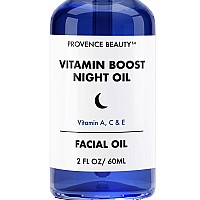 Vitamin Boost Night Facial Serum - Vitamin A, C and E for Anti-Aging, Wrinkle & Fine Line Reduction, Brightening, Damage Repairing Solution - 2 Fl Oz