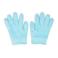 NatraCure Moisturizing Gel Gloves - (for Dry, Cracked Skin, Aging Hands, Cuticles, Eczema, After Hand Washing, Instead of Overnight Sleeping Gloves, Lotion, Cream) - Color: Aqua