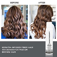 Keratherapy Keratin Infused Perfect Match Fiber Hair Thickener Spray, Dark Brown to Black, 4 fl. oz., 140 ml - Volumizing, Thickening, & Concealing Hairspray for Scalp Coverage, Roots & Thinning Areas