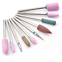 ZEJIANG Ceramic Nail Drill Bits Electric Manicure Head Replacement Device For Manicure Pedicure Polishing Mill Cutter Nail Files