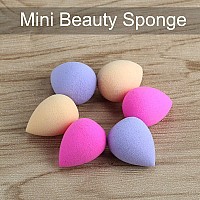 Snowflakes Mini Beauty Makeup Sponge Blender for Eyes , Small Makeup Sponges Under Eyes 6 pcs,Latex Free.