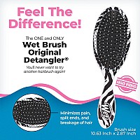 Wet Brush Original Detangler Brush - Zebra, Safari - All Hair Types - Ultra-Soft Bristles Glide Through Tangles with Ease - Pain-Free Comb for Men, Women, Boys & Girls