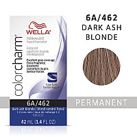 WELLA colorcharm Permanent Liquid Hair Color for Gray Coverage, 6A Dark Smokey Ash Blonde
