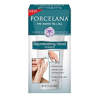 Porcelana Rejuvenating Hand Cream - Moisturizing & Anti-Aging - Evens Skin Tone & Dermatologist Recommended (2 oz)