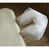 ZMDREAM Pack of 150 Disposable Massage Headrest Covers Face Rest Cradle Covers White