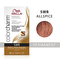 WELLA colorcharm Permanent Liquid Hair Color for Gray Coverage, 5WR All Spice