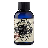 Mountaineer Brand Beard Oil | Natural Beard Oil For Men Conditions Softens Hydrates Hair Soothes Dry Itchy Skin | Beard Oil Growth for Men | Grooming Beard Maintenance Treatment WV Lime & Sage 2oz
