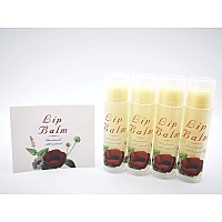ZZYBIA Assorted Clear Vinyl Lip Balm Label Sticker for Lip Balm Tubes Containers 20pcs - Red Rose