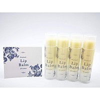 ZZYBIA Assorted Clear Vinyl Lip Balm Label Sticker for Lip Balm Tubes Containers 20pcs - Blue Peony