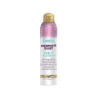OGX Kandee Johnson Collection Mermaid Dust Dry Shampoo for Oily Hair, Absorbs Dirt & Oil to Revitalize Hair & Features Kandee's Signature Semi-Sweet Floral Scent, 5 oz