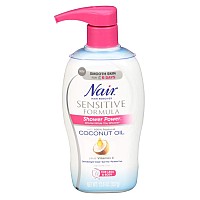 Nair Hair Remover Sensitive Shower Pwr Coconut Oil 12.6 Ounce (Pack of 3)