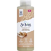 St. Ives Soothing Body Wash Moisturizing Cleanser Oatmeal & Shea Butter Made with Plant-Based Cleansers & 100% Natural Extracts 16 oz