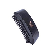 ZEUS Palm Hair Brush, Beech Wood Handle & Boar Bristles for Beard & Hair - BP92