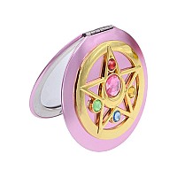 Makeup Compact Mirrors, Personal Makeup Mirror Portable Travel Handheld Foldable Double Sided Mirror