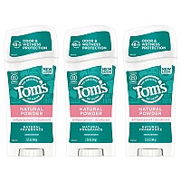 Tom's of Maine Antiperspirant Deodorant for Women, Natural Powder, 2.25 oz. 3-Pack (Packaging May Vary)