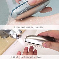 Hand and Nail Brush cleaner,Stainless Steel Soap, fingernail toe Cleaning Scrubbing Brushes & Help Eliminating Smells Absorb Odor (1 PCS)