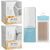SUPER KIT: 2 Extra Strength Wax Kits for Hair Removal (10oz), Spatulas, Non-Woven Strips