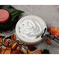 URBAN SOMBRERO ShayVe Shaving Bowl for Shaving Soap & Cream - Marble Shave Bowl For Shaving Soap & Cream - Exquisite Heat Insulated Wet Shaving Kit Addition (White)