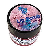 Diva Stuff Ultra Hydrating Lip Scrub for Soft Lips, Gentle Exfoliation, Moisturizer & Conditioner, Raspberry Flavor-  oz (Made in the USA)