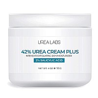 UREA LABS | 42% Urea Cream PLUS w/ 2% Salicylic Acid, 4 Oz Highest Potency Intensive Exfoliating Foot Cream Corn & Callus Remover Skin Moisturizer to Soften Calluses, Damaged Skin & Nails (1)