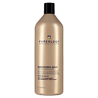 Pureology Nanoworks Gold Conditioner | For Very Dry, Color-Treated Hair | Restores & Strengthens Hair | Sulfate-Free | Vegan | Updated Packaging | 33.8 Fl. Oz. |