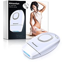 [FDA Cleared] IPL Hair Removal Aimanfun At-Home Laser Hair Removal for Women & Men Painless Permanent Hair Remover Device for Body Face Corded,White,2 Years Warranty