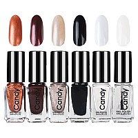 Tophany Dry Quickly Nail Polish - Not Easy Peel Off and Quick Drying Nail Polish Set for Women
