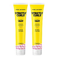 Marc Anthony Curl Enhancing Cream, Strictly Curls - Shea Butter, Vitamin E & Avocado Oil Softens & Defines Coarse Curls - Sulfate-Free Anti-Frizz Styling Product For Curly & Wavy Hair - Pack 0f 2