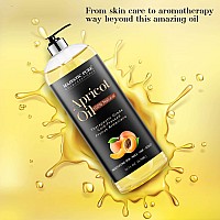 MAJESTIC PURE Apricot Oil, 100% Pure and Natural, Cold-Pressed, Apricot Kernel Oil, Moisturizing, for Skin Care, Massage, Hair Care, and to Dilute Essential Oils, 16 fl oz
