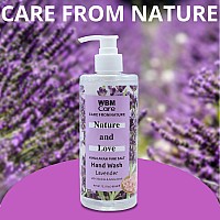 WBM Care Nature and Love Hand Soap with Himalayan Pink Salt & Lavender-Wash Away Bacteria with Effective Plant-Based Cleansers 13.5 Oz/Each (Pack of 3)