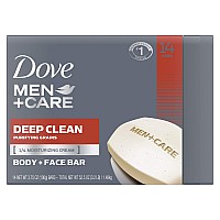 Dove Men+Care Men's Bar Soap More Moisturizing Than Bar Soap Deep Clean Effectively Washes Away Bacteria, Nourishes Your Skin 3.75 oz 14 Bars