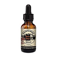 Mountaineer Brand Heat Infused Beard Growth Serum | Facial Hair Growth for Men | Beard Thickener | Grow a Thicker and Fuller Beard | All Natural Hair Growth Serum | Woodsy Scent 1oz