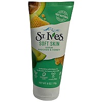 St Ives Scrub Avocado & Honey Soft Skin 6 Ounce (Pack of 3)