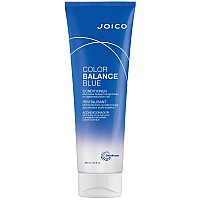 Color Balance Blue Conditioner | For Lightened Brown Hair | Eliminate Brassy Orange Tones | Boost Color Vibrancy & Shine | UV Protection | With Rosehip Oil & Green Tea Extract | 8.5 Fl Oz