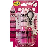 Lip Smacker Crayola Crayon Stackable Flavored Clear Balm Pink, Pinks, 0.03 Ounce