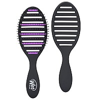 Wet Brush, Refresh and Extend Speed Dry Hair Black Detangling For All Hair Types - Removes Dirt Excess Oils and Impurities Charcoal Infused Bristles