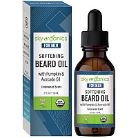 Sky Organics Men's Organic Softening Beard Oil for Face, USDA Certified Organic to Nourish, Condition & Soften, 2 fl. Oz