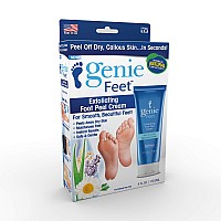 Ontel Genie Feet Exfoliating Foot Peel Cream, 4 Ounce