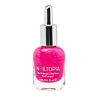 Nailtopia Bio-Sourced, Chip Free Nail Lacquer - All Natural, Strengthening Biotin and Superfood-Infused Polish - Chip Resistant Formula - Quick-Dry, Long Lasting Wear - Bird of Paradise - 0.41 oz
