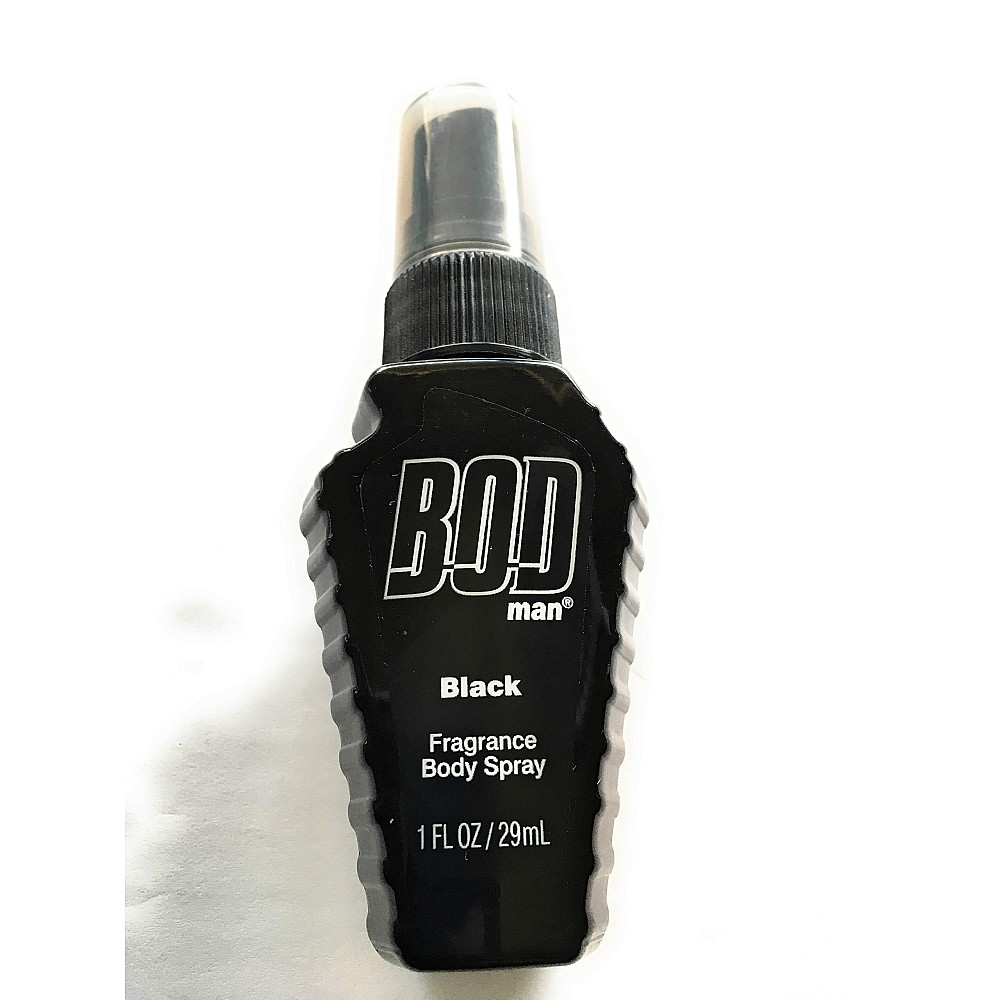 (1) 1 oz Bottle BOD Man Black Scented Body Spray (mini travel bottle)