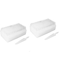 FveBzem 2pcs Disposable Surgical Scrub Brush Sterile Sponge Brushes with Nail Clippers Blister Packing Surgical Brushes Hands Cleaning Scrubber Double-Sided Cleaning Scrub Brush