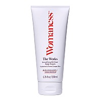 Womaness The Works Smoothing All-Over Body Cream - Menopause Support Skincare Hydrating Body Lotion & Toning Crepey Skin Treatment - Niacinamide & Hyaluronic Acid Skin Tightening Cream (200ml)