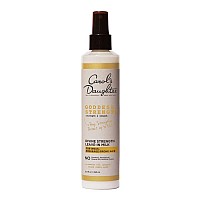 Carols Daughter Goddess Strength Leave In Conditioner Spray with Castor Oil for Curly, Wavy, Natural Hair, Moisturizing Heat Protectant, Detangler and Styling Product For Dry, Damaged Hair, 8.5 fl oz
