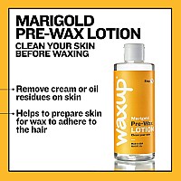 waxup Pre Wax Cleanser, Pre Epilation Cleanser Marigold (calendula) (8 Fl. Ounces), Before Waxing Skin Care Product, Waxing Essentials, Waxing Prep Lotion For Pro And At Home Waxing Kit, Self Waxing