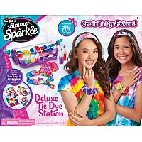 Shimmer 'n Sparkle Deluxe Tie Dye Studio with Hair Scrunchy and Bandana by CRA-Z-Art